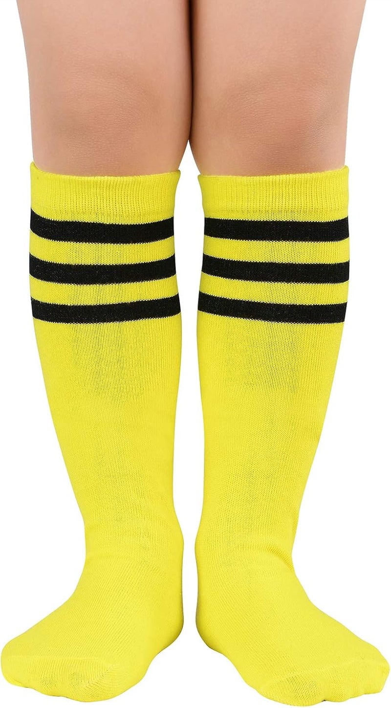 Zando Toddler Soccer Socks Baseball Softball Football Socks Tube Athletic Socks Uniform Socks Knee High Socks for Girls - Image 1